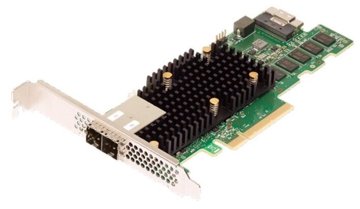 RAID-контроллер Broadcom MegaRAID 9580-8I8E SGL (05-50076-00) PCIe 4.0 x8 LP, SAS/SATA/NVMe, RAID 0,1,5,6,10