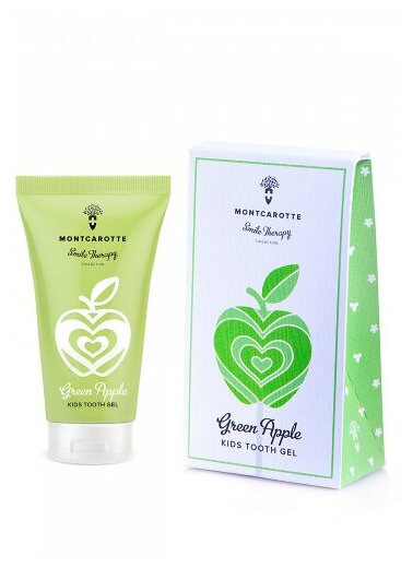 Montcarotte Kids Tooth Gel Green Apple 30 ml / Детский зубной гель 