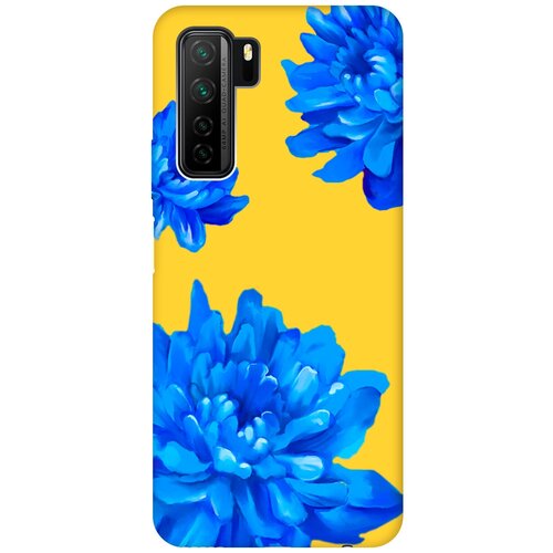 Силиконовый чехол на Honor 30S, Huawei Nova 7 SE, Хонор 30с Silky Touch Premium с принтом Amazing Asters желтый силиконовый чехол на honor 30s huawei nova 7 se хонор 30с silky touch premium с принтом floral unicorn желтый