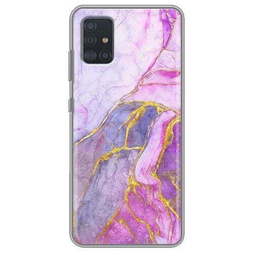 дизайнерский силиконовый чехол для самсунг галакси а51 samsung galaxy a51 море и пляж Дизайнерский силиконовый чехол для Самсунг Галакси А51 / Samsung Galaxy A51 Мрамор розовый