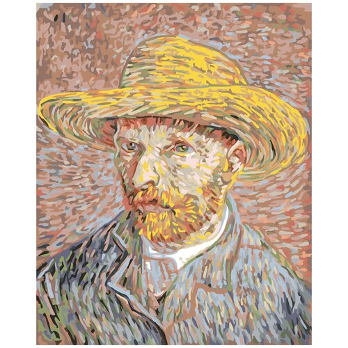 Фрея MET-PNB/PL-005 Набор раскрашивания по номерам Винсент ван Гог, Автопортрет в соломенной шляпе panna автопортрет в соломенной шляпе met 7365