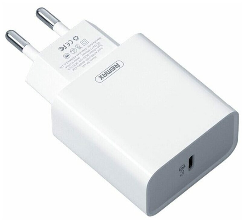 Зарядное устройство REMAX RP-U70, Jane Series 20W PD USB-C, 5V, 3.0A, белый
