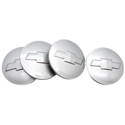 Колпачок заглушка для литого диска КиК Шевроле серебристый комплект 4 шт 1187₽