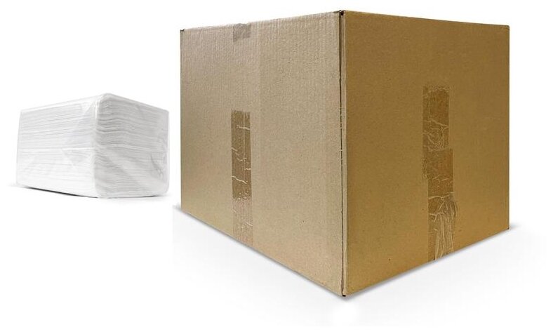 Салфетки бумажные Luscan Professional 20x20 см белые 1-слойные 27 пачек в упаковке - фотография № 3