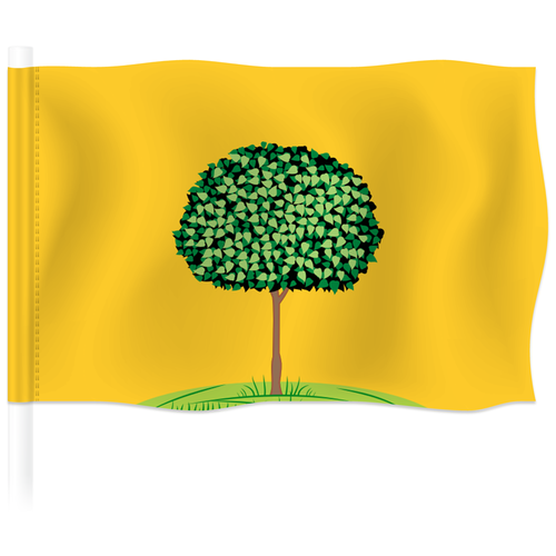 Флаг Липецка / Флаг города Липецк / 90x135 см. флаг подольска флаг города подольск 90x135 см