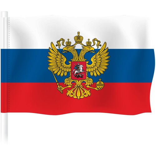 Флаг Штандарт Президента Российской Федерации / Флаг России с гербом / 70x105 см.