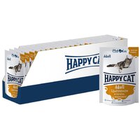 Влажный корм для кошек Happy Cat с печенью, с цыпленком, с морковью 24 шт. х 100 г (кусочки в желе)