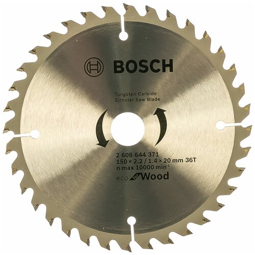 Пильный диск ECO WOOD (150x20 мм; 36T) Bosch 2.608.644.371
