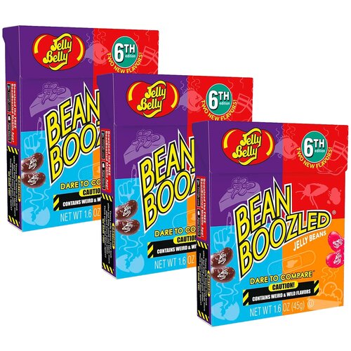 Драже жевательное Jelly Belly, ассорти Bean Boozled, 45 г( 3 пачки по 45 гр.)