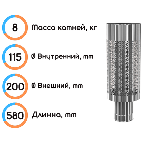 Сэндвич-сетка, D 150/200, длина 580 мм профи / Теплодар