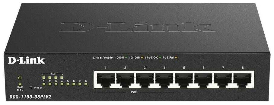 Коммутатор (свитч) D-Link (DGS-1100-08PLV2)