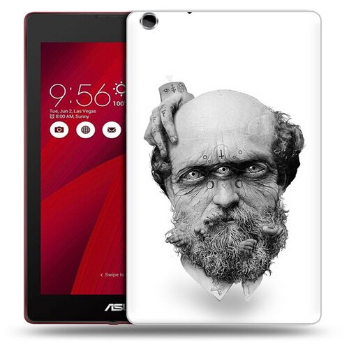 Чехол задняя-панель-накладка-бампер MyPads страшный бородатый мужчина абстракция для Asus ZenPad C 7.0 Z170C/Z170CG/Z170MG противоударный