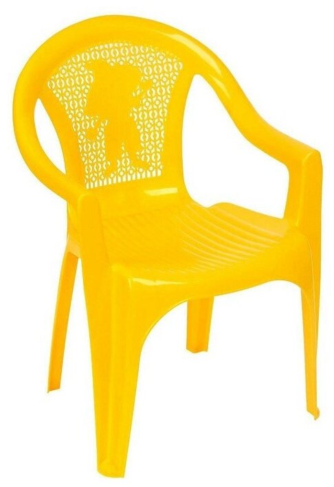 Кресло детское, 380х350х535 мм, цвет жёлтый - фотография № 1