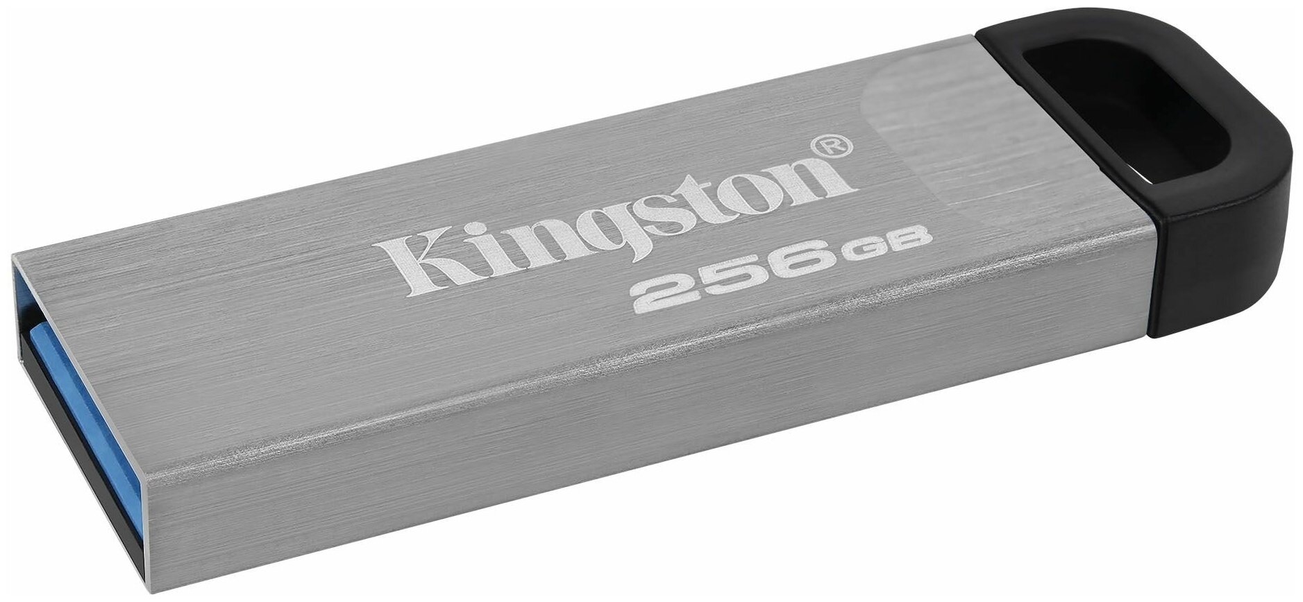 Флешка USB Kingston DataTraveler 256ГБ, USB3.2, серебристый и черный [dtkn/256gb] - фото №8