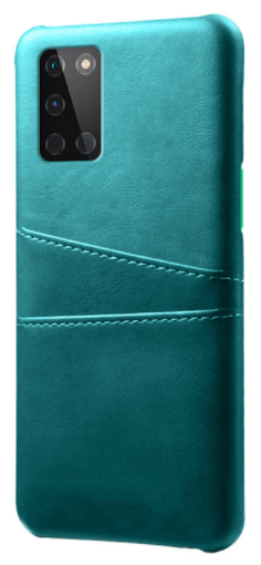 Чехол панель-накладка Чехол. ру для OnePlus 8T из качественной импортной кожи с визитницей с отделением для банковских карт мужской женский зеленый