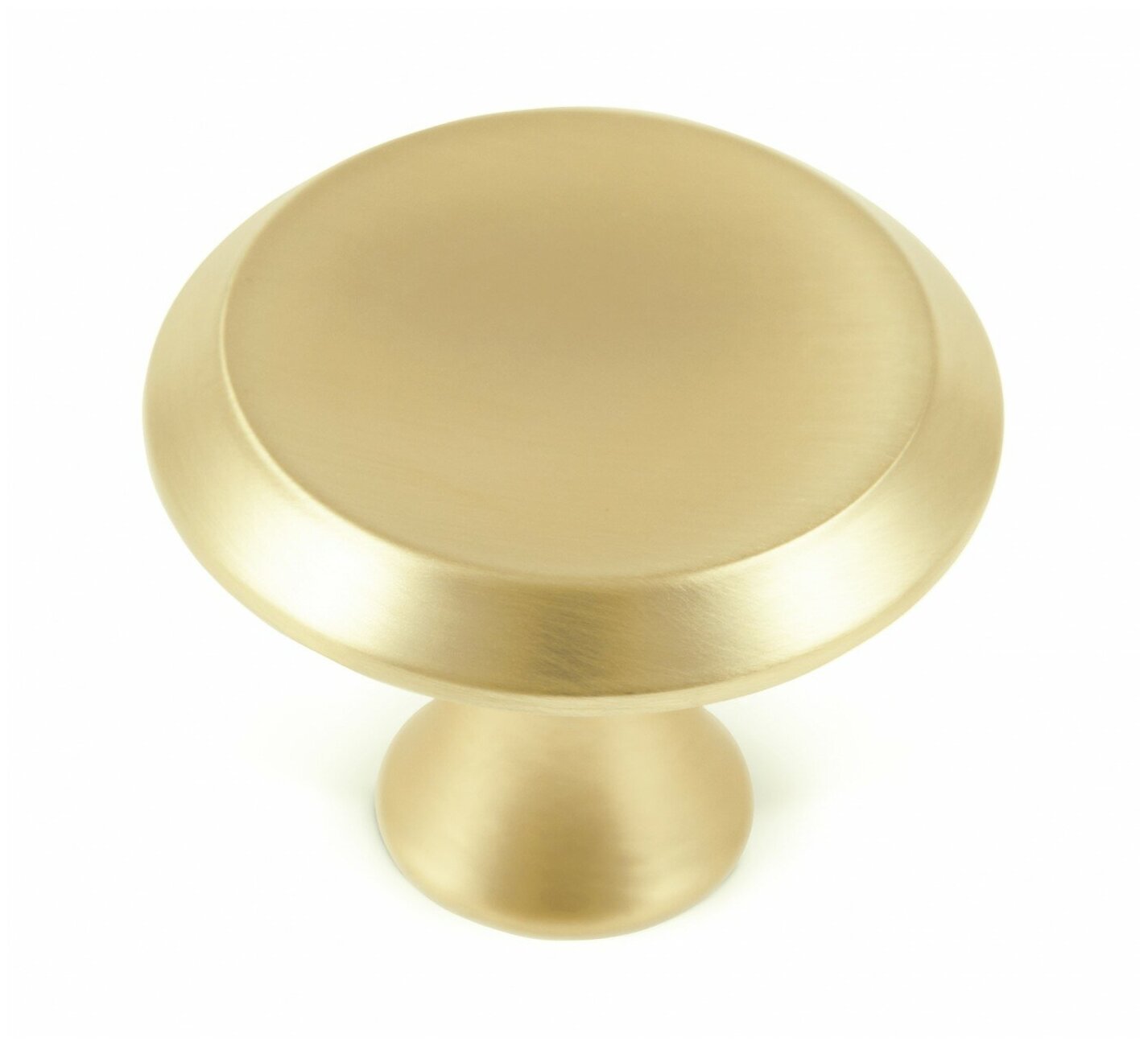 Мебельная ручка-кнопка Boyard RC306MBSG.4 матовое брашированное сатиновое золото 607143