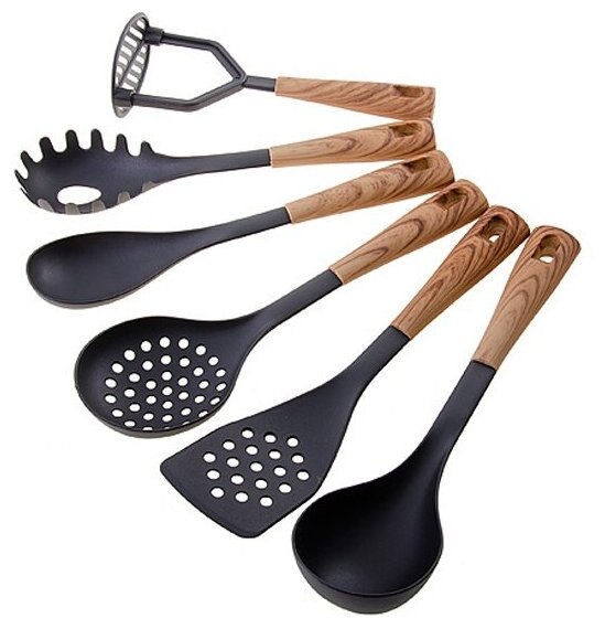 Картинки Набор кухонных принадлежностей Mayer&boch 6 предметов + подставка (29523 M&B)