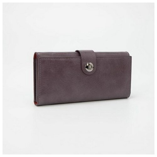 фото Кошелёк на магните, цвет фиолетовый