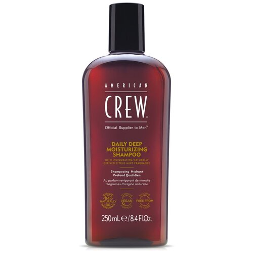 Шампунь для увлажнения волос AMERICAN CREW Daily Deep Moisturizing 250 мл кондиционер для волос american crew кондиционер ежедневный увлажняющий daily moisturizing shampoo