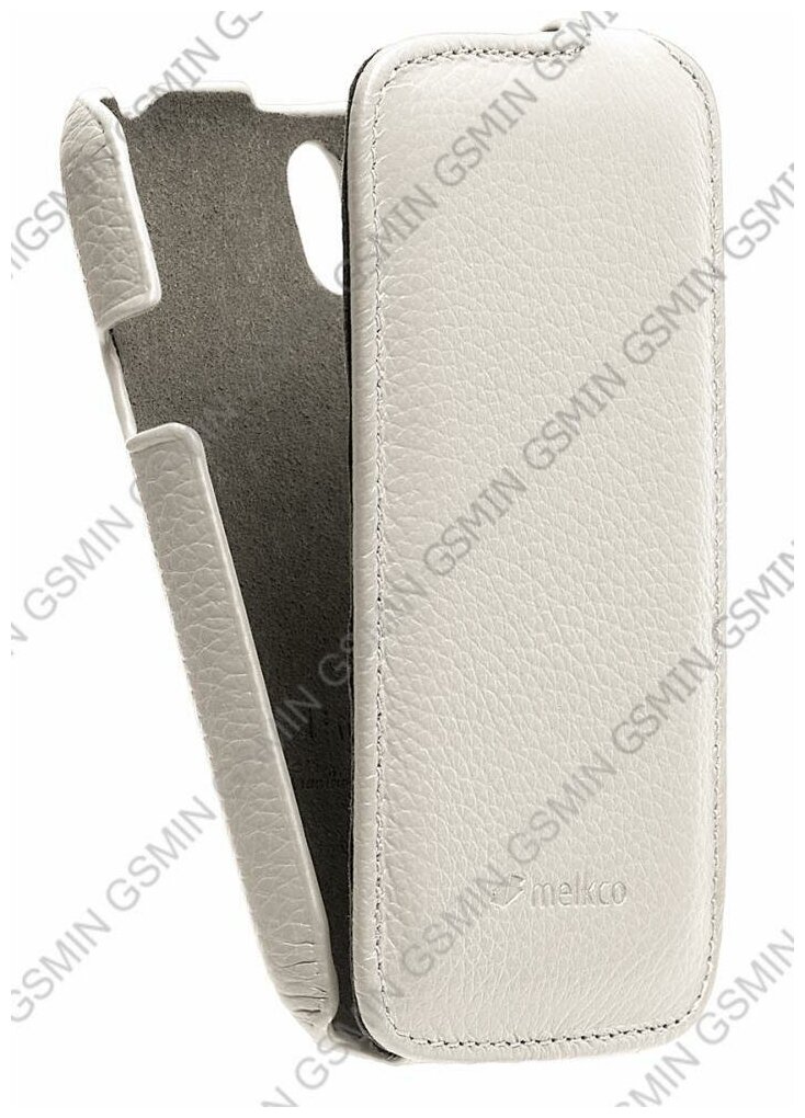 фото Кожаный чехол для HTC Desire U Dual Sim Melkco Leather Case - Jacka Type (Белый)