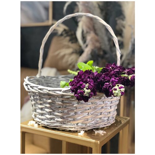 Корзина для цветов, плетеная корзина, корзина для хранения, универсальная корзина, корзина для декора