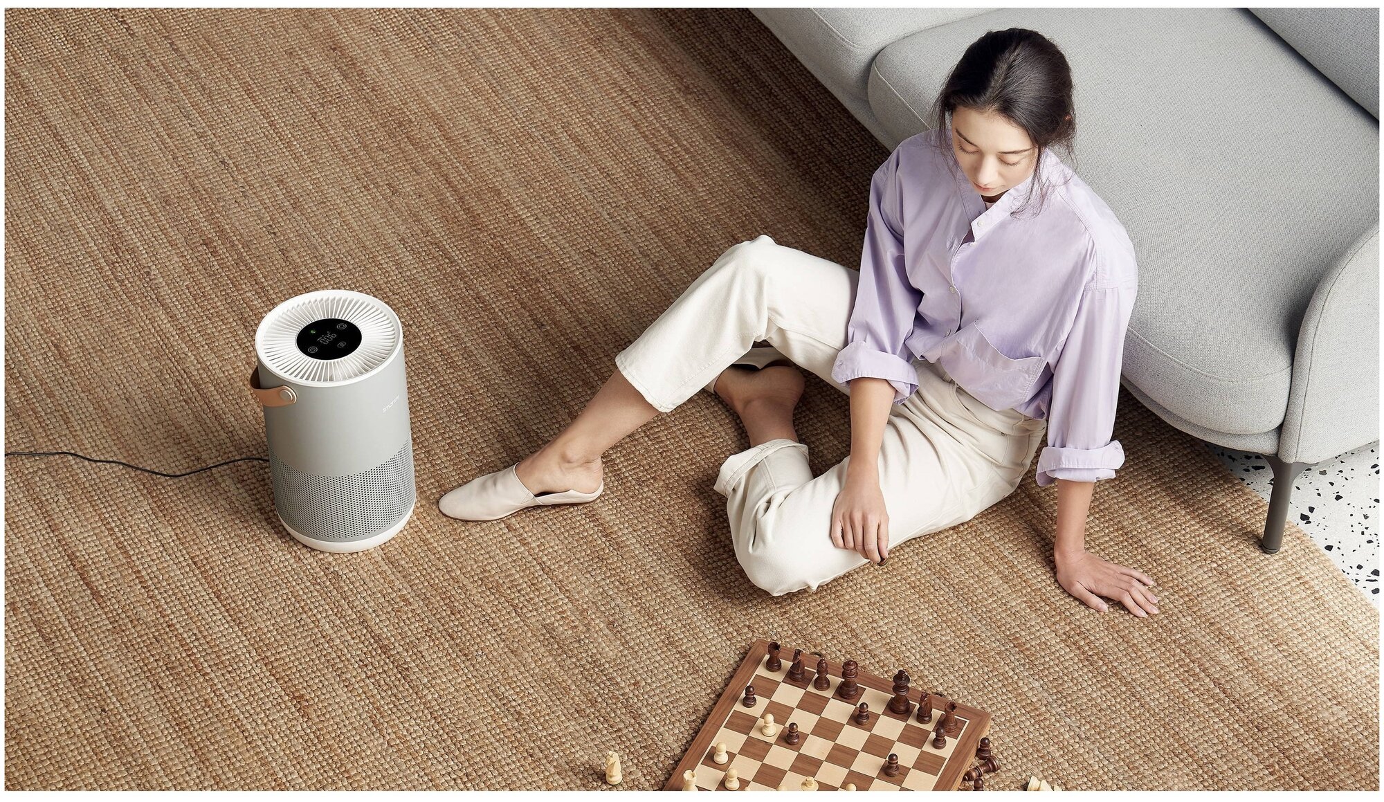 Воздухоочиститель Xiaomi Smartmi Air Purifier P1, серебристый [zmkqjhqp12] - фото №19