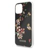 Чехол GUESS Flowers для iPhone 11 Pro Max, чёрный - изображение