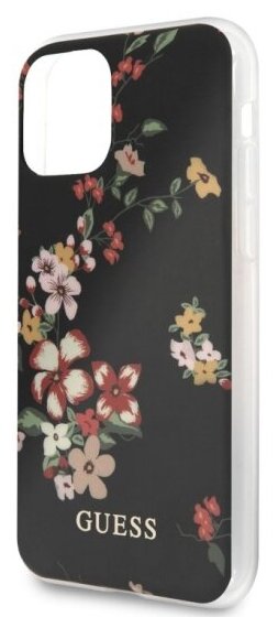Чехол Guess Flowers для Apple iPhone 11 Pro Max, черный