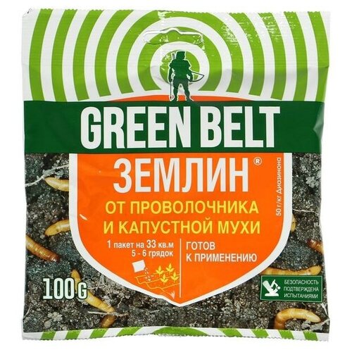 Средство Землин, от почвообитающих вредителей, 100 г комплект землин green belt 30 гр х 3 шт