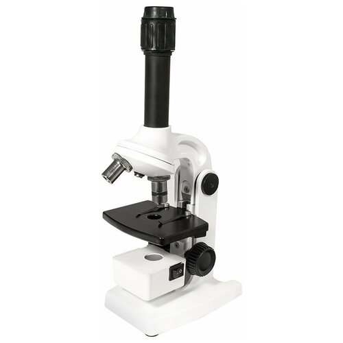 Микроскоп Юннат 2П-1, серебристый, с подсветкой микроскоп юннат 2п 1 80 400 красный