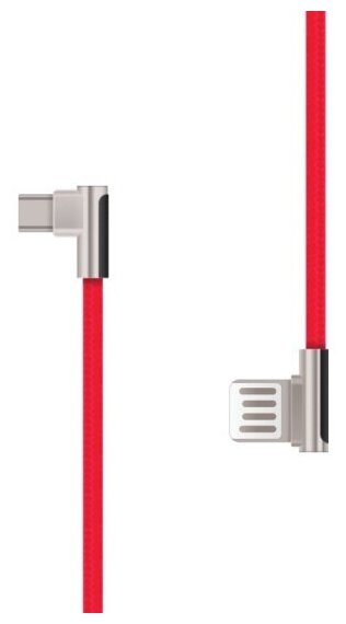 Кабель Rombica Digital CB-06, USB - USB Type-C, текстиль, 1м, красный