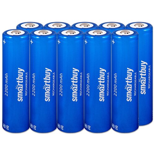 Аккумулятор 18650 SmartBuy 2200 mAh Li-ion 3.7V, 10 шт.