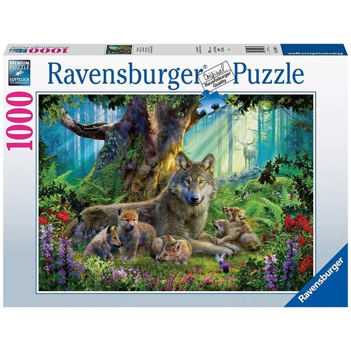 Ravensburger Пазл Волки в лесу 1000 д. 15987 ravensburger пазл карт 1500 волки весной