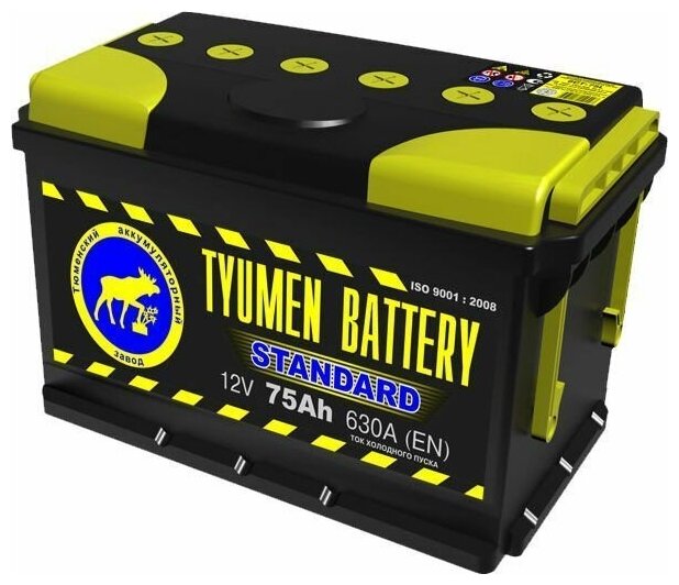 Аккумулятор TYUMEN BATTERY STANDARD 75 Ач 660А П/П TNS75.1