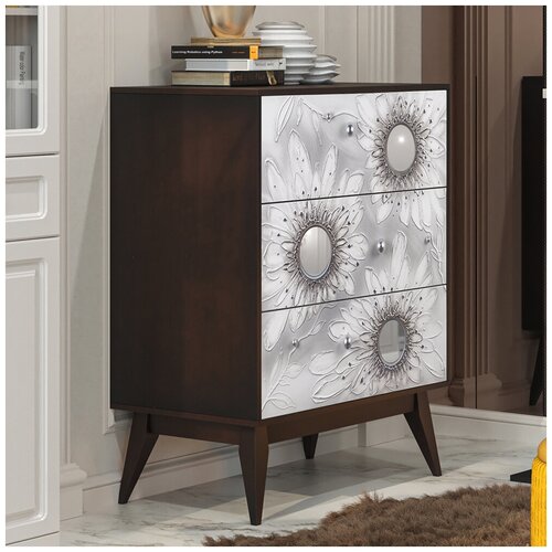 Комод BOGACHO Аквилегия коричневого цвета ручная работа