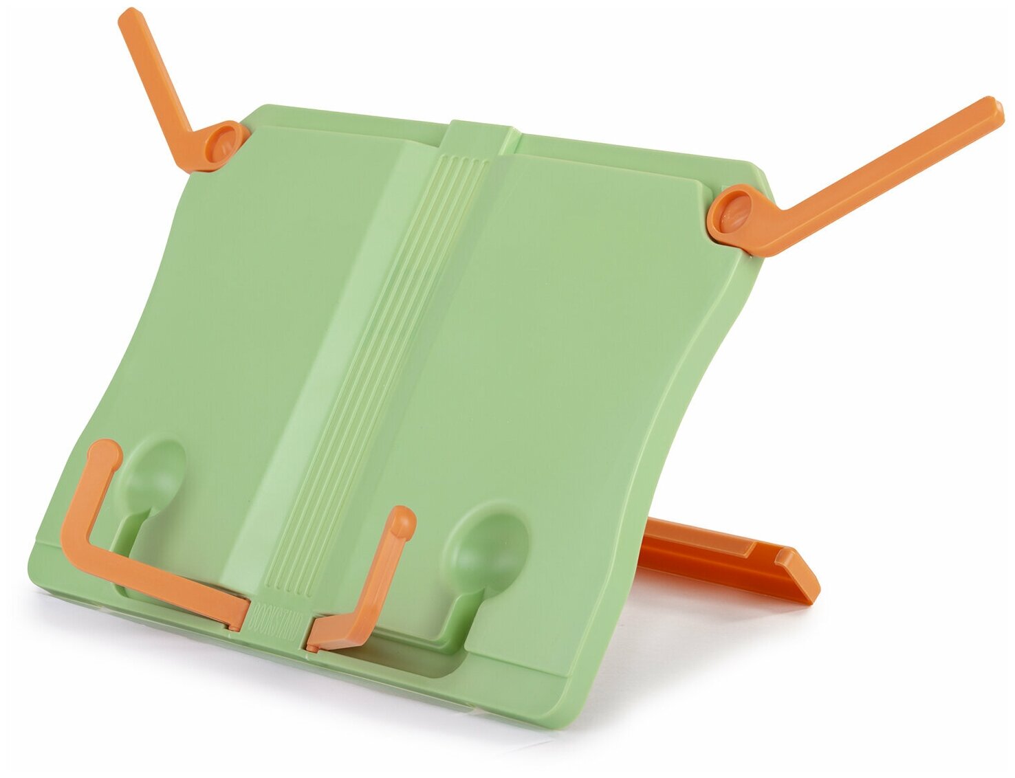 Подставка для книг юнландия, регулируемый наклон, прочный ABC-пластик, cветло-зеленая, 237898
