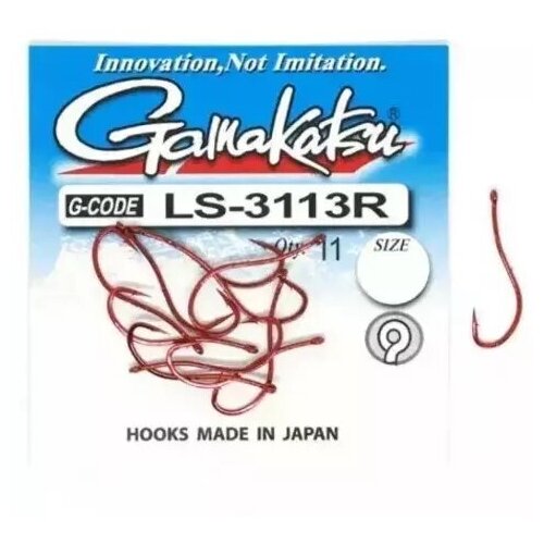 Крючок Gamakatsu Hook LS-3113R Red №1/0 крючок gamakatsu hook ls 1010r red 18