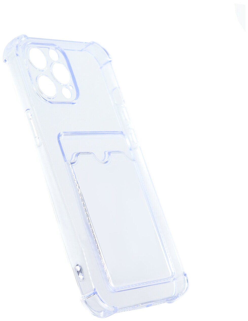 Чехол защитный усиленный TPU LuxCase для Apple iPhone 13 Pro, Светло-голубой, 1 - фото №3