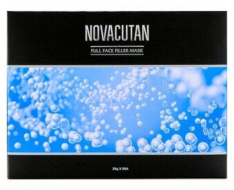 Маска филлер для лица NOVACUTAN Full Face Filler Mask, 25 г. x 5 шт