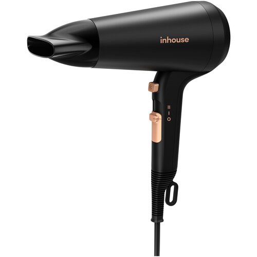Фен электрический Inhouse IHD211-BK 2100 Вт цвет черный 99900₽