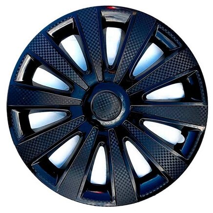 фото Колпаки R14 GMK чёрные STAR 4шт карбон