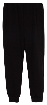 Брюки  Руся, прилегающий силуэт, карманы, трикотажные, размер 50, черный
