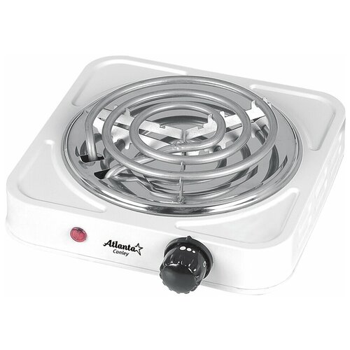 Электроплитка одноконфорочная ATLANTA ATH-1734 белый 77200₽
