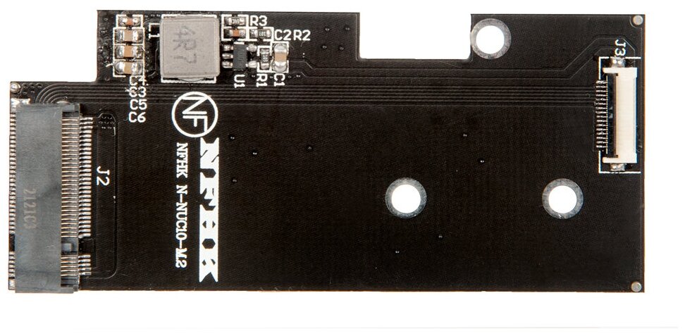 Адаптер-переходник для установки SSD M.2 SATA в Intel NUC10 / NFHK N-NUC10-M2