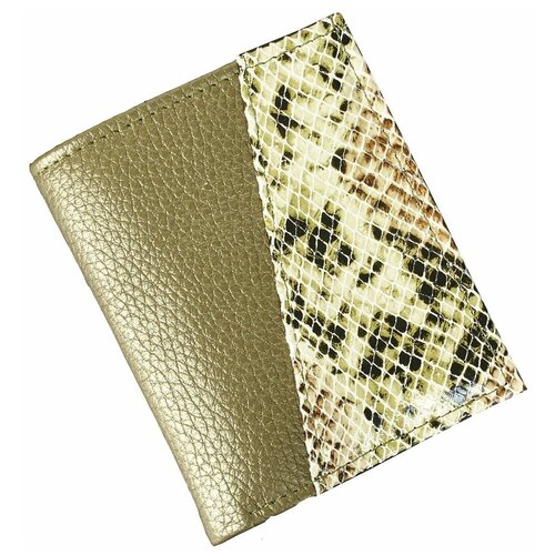 фото Кошелек женский из натуральной кожи, маленький бумажник для денег, портмоне на каждый день коричневый пр915-11029-233 кроко