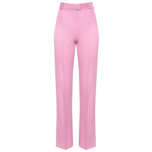 Брюки прямые SENOCHKINA, малиновый, S