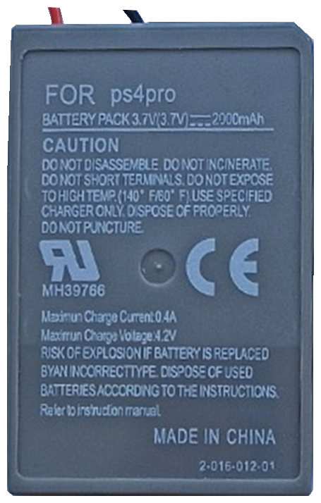Аккумулятор/сменная батарея для геймпада/джойстика PS4 DualShock 4 V2/CUH-ZCT2 - CUH-ZCT2U + зарядный провод micro usb