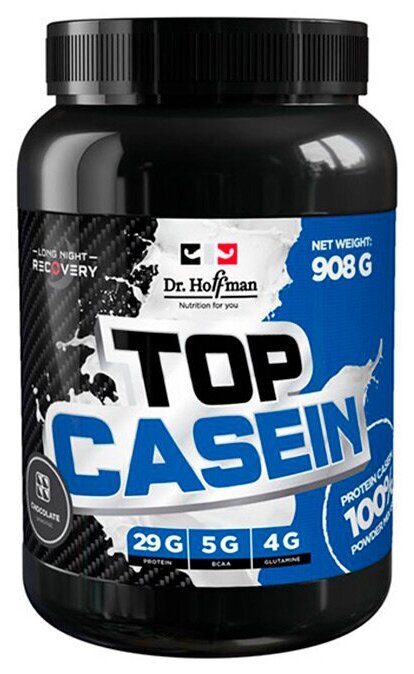 Казеиновый протеин Dr. Hoffman TOP CASEIN 908 г (клубника)