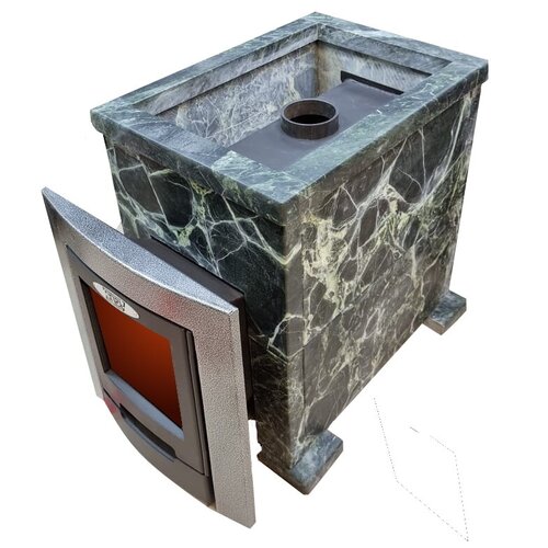 Банная печь Диана Порта в каменной облицовке