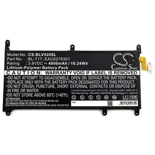 Аккумулятор для планшета LG G Pad X 8.0 V520 (BL-T17). код товара: 001.0000 original tablet battery bl t14 for lg g pad 8 0 v480 v495 v496 v490 replacement rechargable batteries 4000mah with free tools